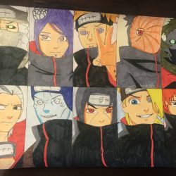 Akatsuki Drawing Intricate Artwork