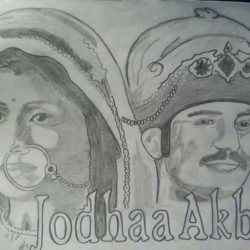 Akbar Drawing Intricate Artwork