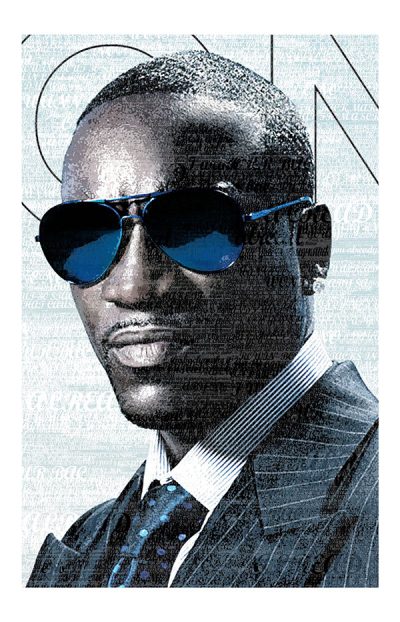 Akon, Philanthropist, Producer, Music, Singer Drawing