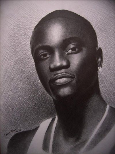 Akon, Philanthropist, Producer, Music, Singer Drawing