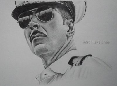 Akshay Kumar, Action Hero, Versatile Performer, Bollywood Star, Comedy Actor Drawing