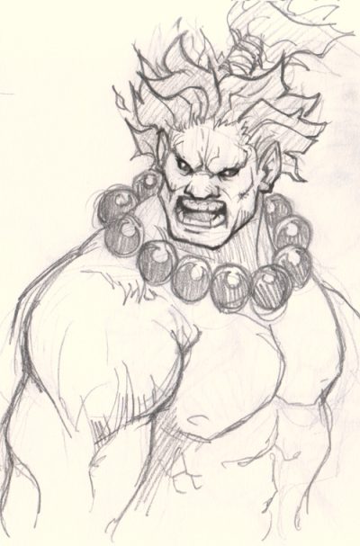 Akuma, Malevolence, Demon, Shadow, Darkness Drawing