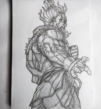 Akuma, Wrath, Darkness, Demon, Shadow Drawing