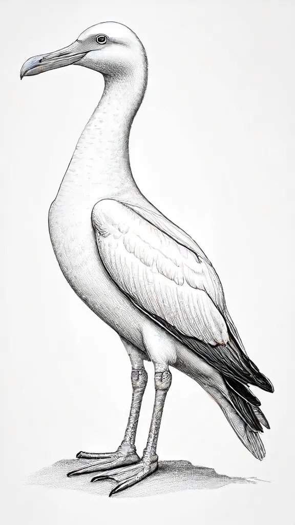 Albatross Drawing Sketch Image