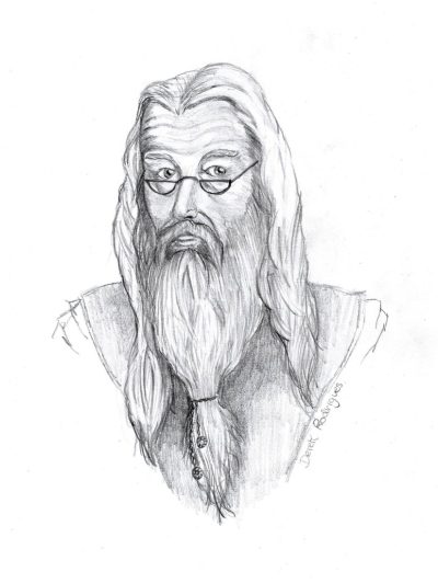 Albus Dumbledore, Leadership, Wisdom, Magic, Sacrifice Drawing