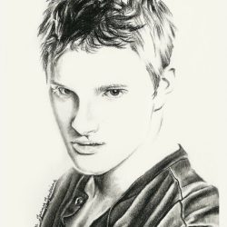 Alexander Ludwig Drawing Amazing Sketch