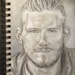 Alexander Ludwig Drawing Beautiful Artwork