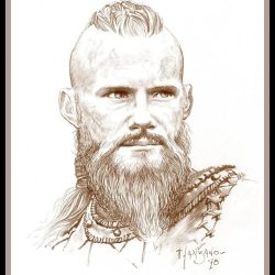 Alexander Ludwig Drawing Detailed Sketch