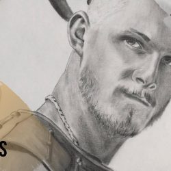 Alexander Ludwig Drawing Realistic Sketch