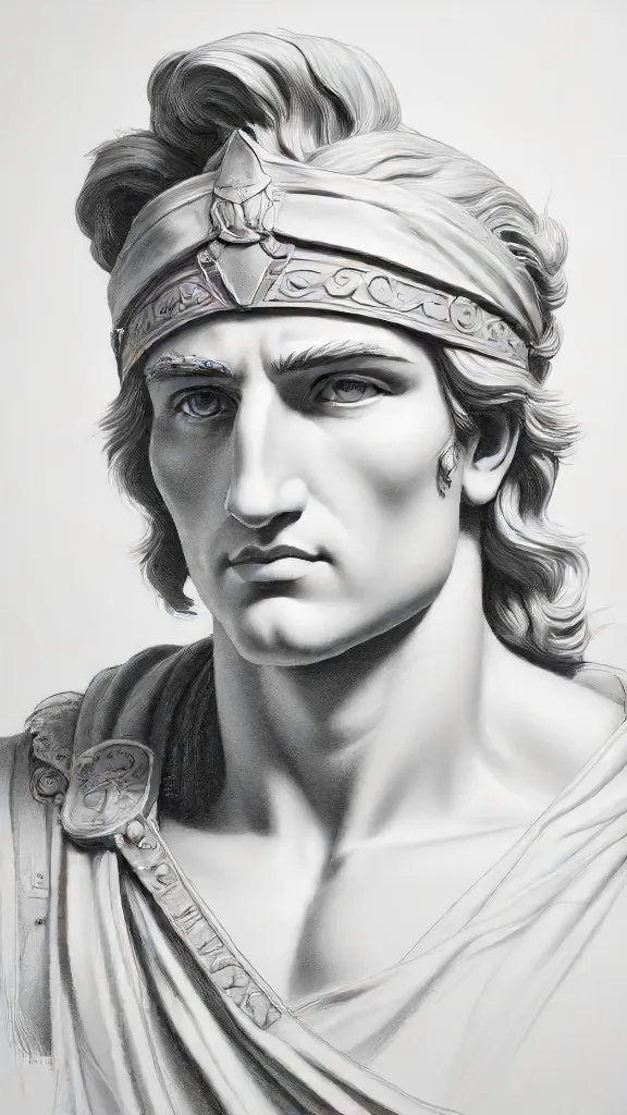 Alexander The Great Drawing Easy Sketch