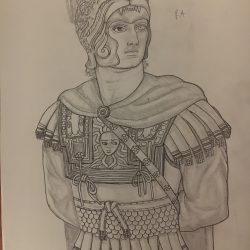 Alexander The Great Drawing Hand drawn Sketch