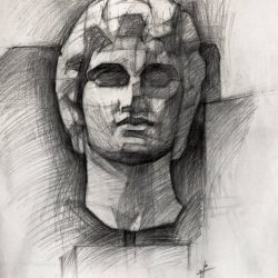 Alexander The Great Drawing Intricate Artwork