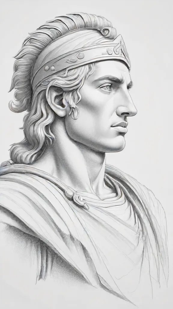 Alexander The Great Drawing Sketch Photo