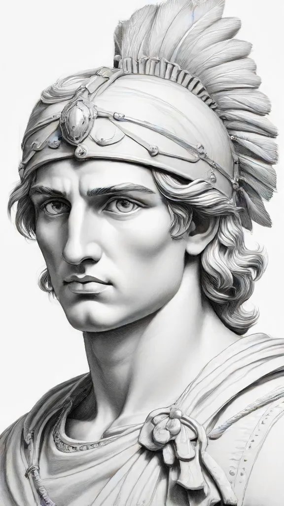 Alexander The Great Drawing Sketch Picture