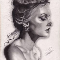 Alexandra Stan Drawing Amazing Sketch