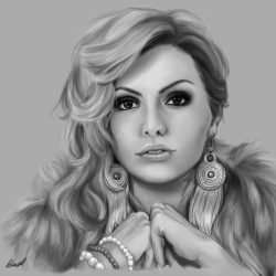 Alexandra Stan Drawing Creative Style