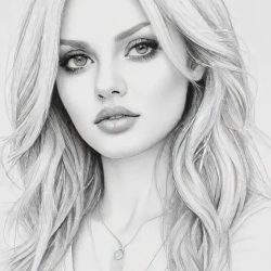 Alexandra Stan Drawing Sketch Picture