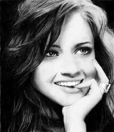 Alexis Bledel, Actress, Gilmore Girls, Model, The Handmaid’s Tale Drawing