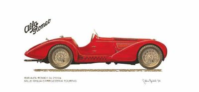 Alfa Romeo, Automotive Heritage, Performance Cars, Stylish Design, Italian Luxury Drawing