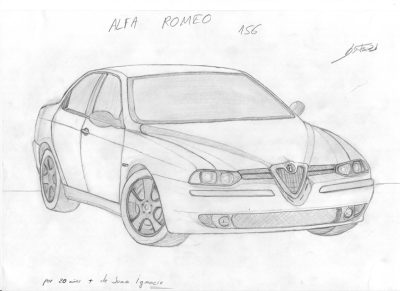 Alfa Romeo, Automotive Heritage, Performance Cars, Italian Design, Luxury Vehicles Drawing