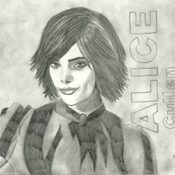 Alice Cullen Drawing Hand drawn