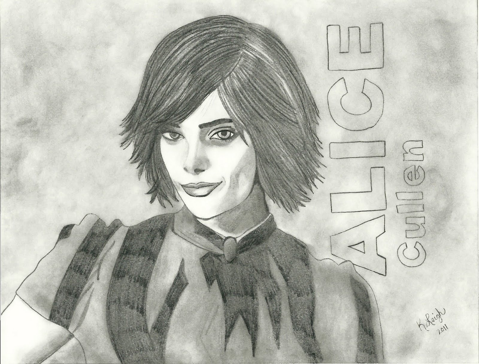 Alice Cullen Drawing Hand drawn