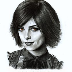 Alice Cullen Drawing Realistic Sketch