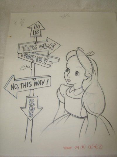 Alice In Wonderland, Absurd Adventures, Whimsical Characters, Curious Journey, Enchanted Wonderland Drawing