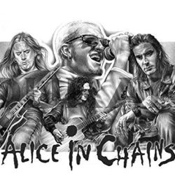 Alice in Chains Drawing Detailed Sketch