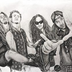 Alice in Chains Drawing Modern Sketch