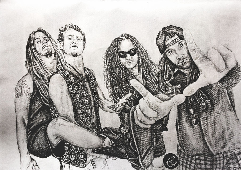 Alice in Chains Drawing Modern Sketch