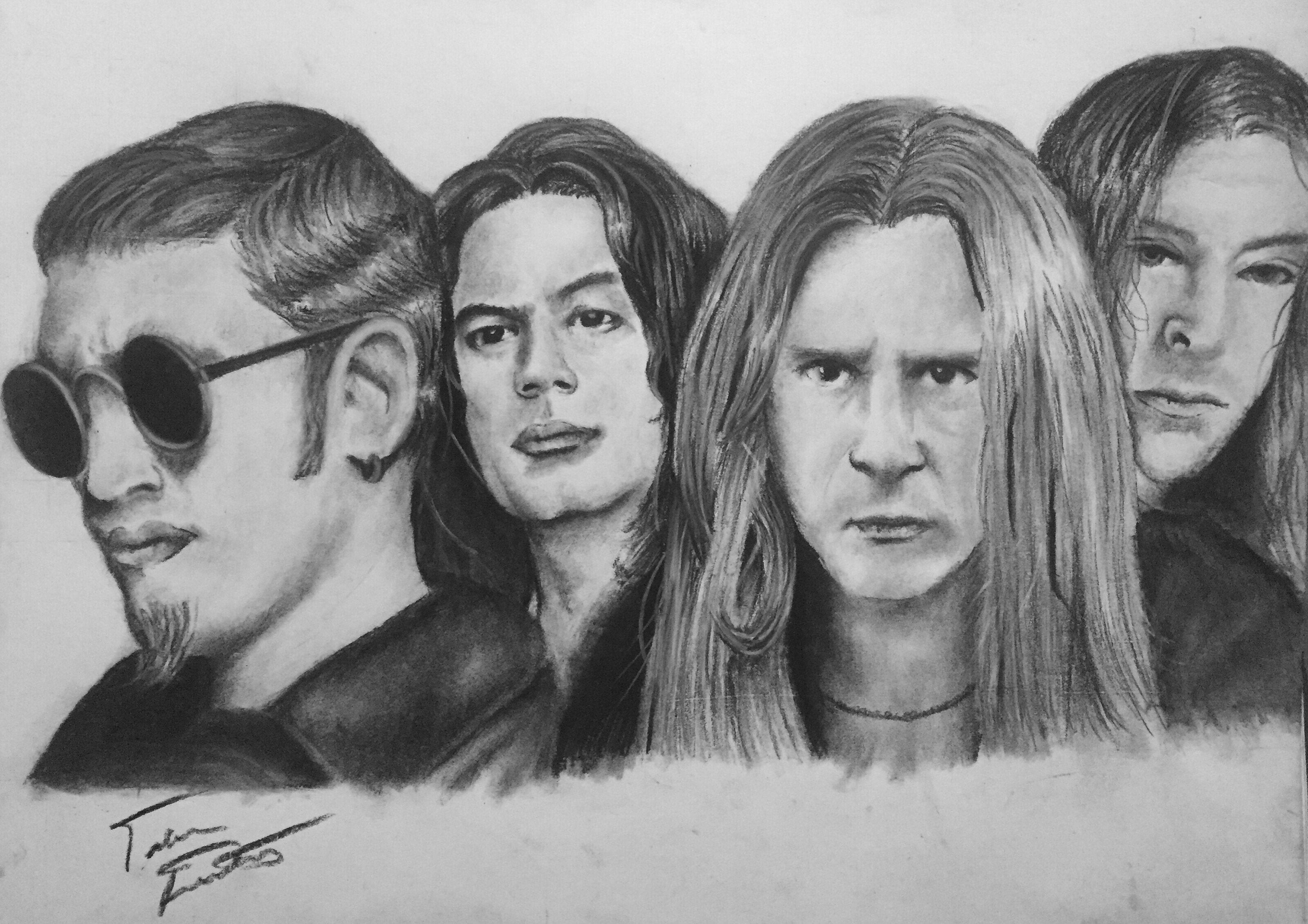 Alice in Chains Drawing Unique Art