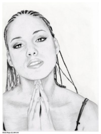 Alicia Keys, Pianist, Empowerment, Songwriter, Soulful Drawing