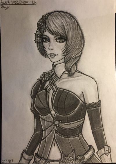 Alisa Bosconovitch, Combat, Robotics, Tekken, Scientist Drawing