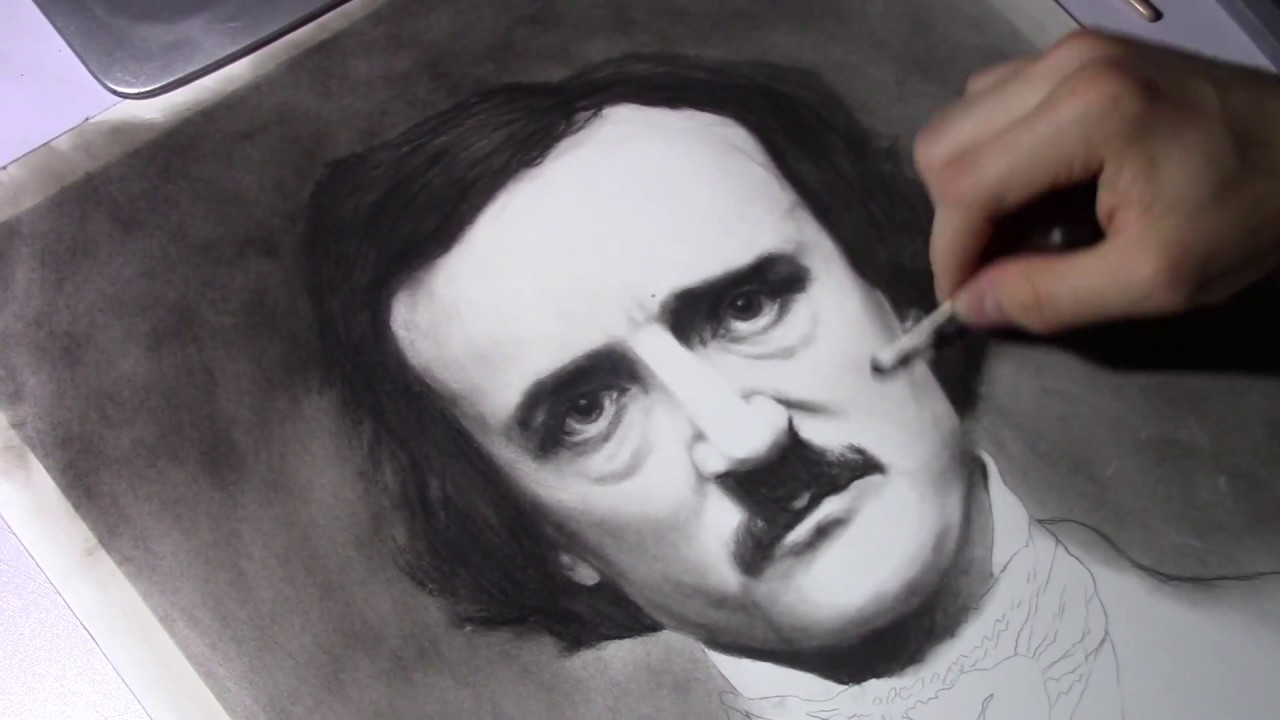 Allan Poe Drawing Hand drawn Sketch