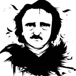 Allan Poe Drawing Modern Sketch