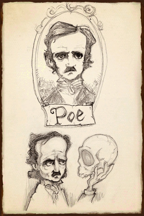 Allan Poe Drawing