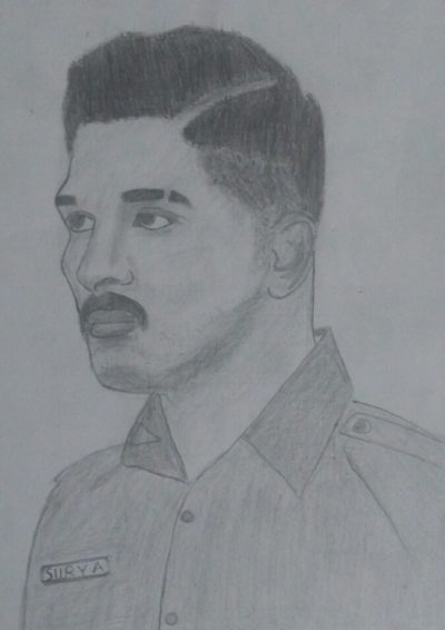 Allu Arjun, Film Icon, Telugu Actor, Stylish Star, Dance Sensation Drawing