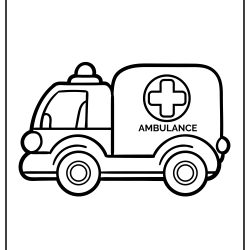 Ambulance Drawing Creative Style