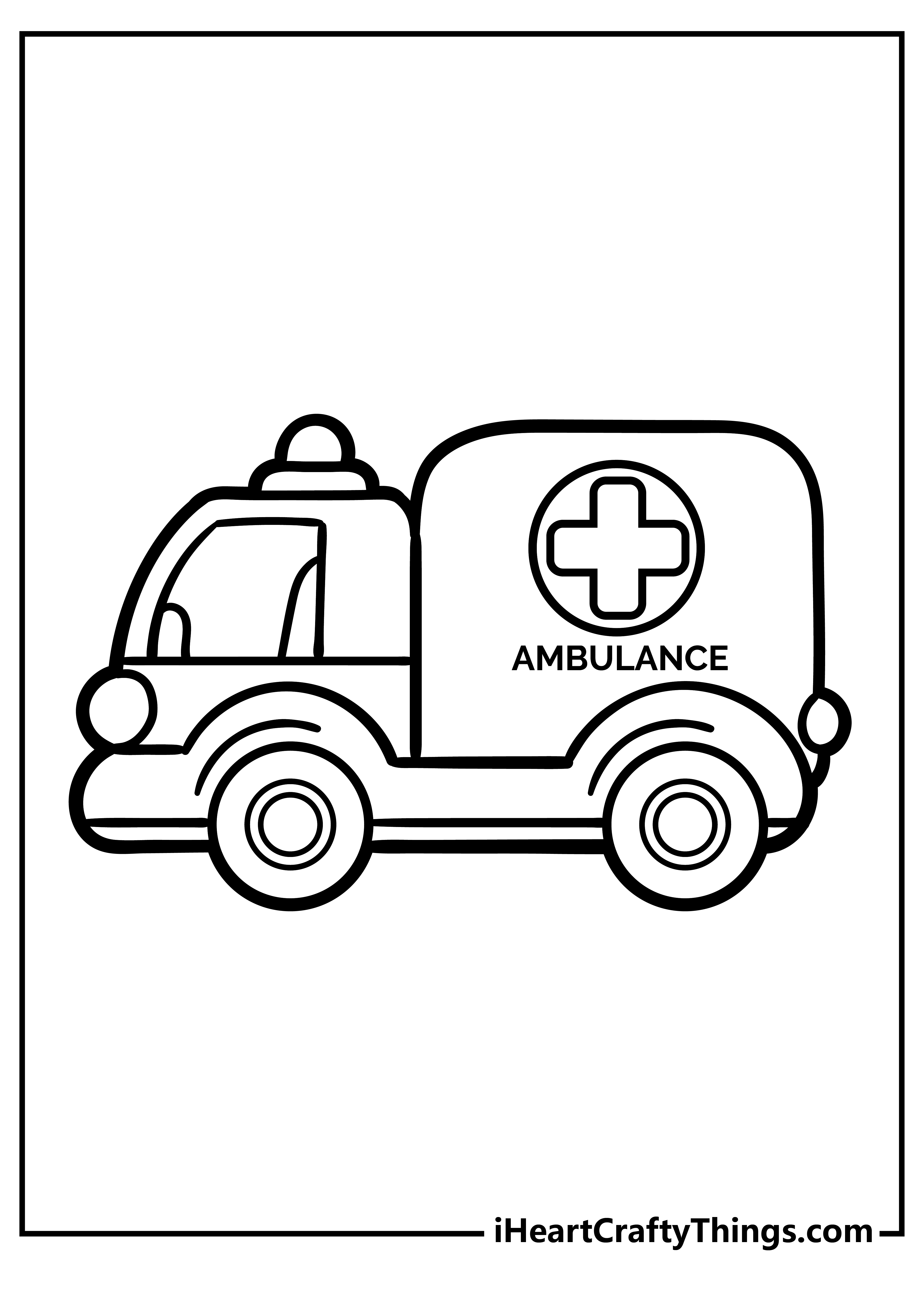 Ambulance Drawing Creative Style