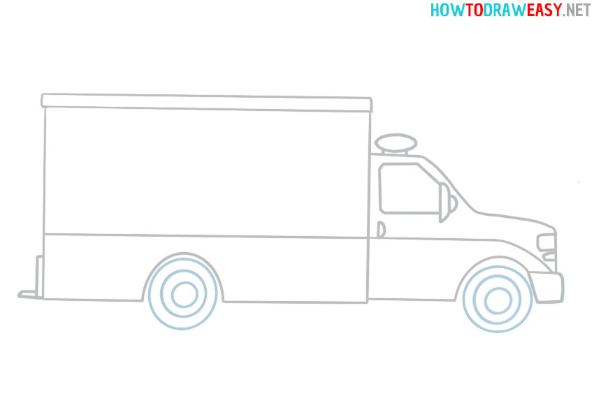 Ambulance Drawing Hand drawn