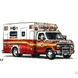 Ambulance Drawing Stunning Sketch