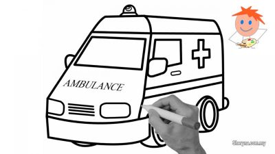 Ambulance, Medical, Transport, Rescue, Emergency Drawing