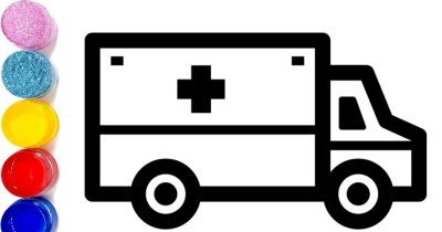 Ambulance, Emergency, Transport, Medical, Rescue Drawing