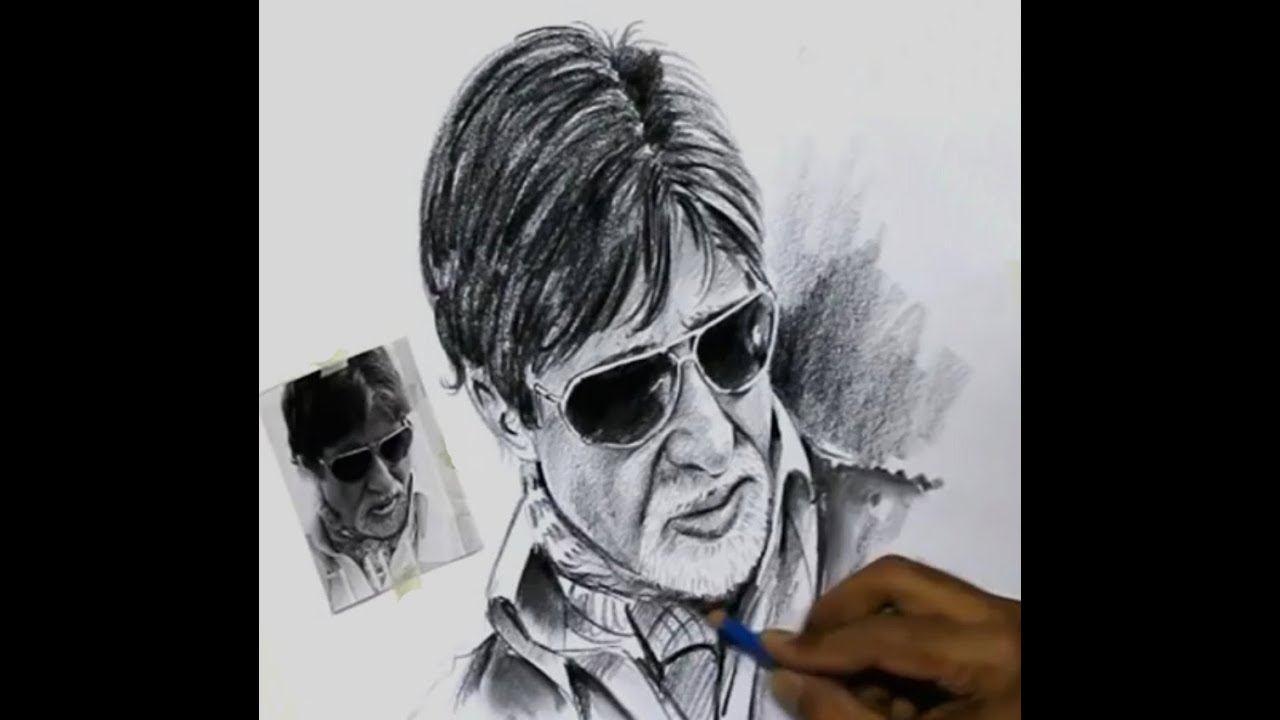 Amitabh Bachchan Drawing Art