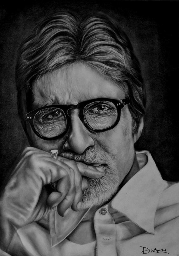 Amitabh Bachchan Drawing Creative Style