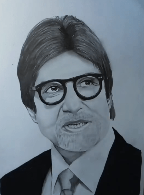 Amitabh Bachchan Drawing Photo