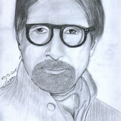 Amitabh Bachchan Drawing Picture