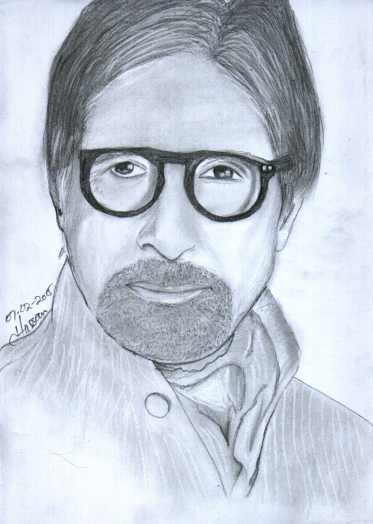 Amitabh Bachchan Drawing Picture