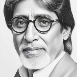 Amitabh Bachchan Drawing Sketch Image